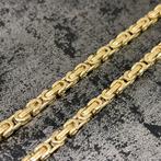 14k gouden koningsketting schakel 65 cm italy, Ophalen of Verzenden, Nieuw, Goud