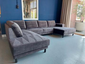 Gloednieuwe U bank XL hoekbank Velvet 20 kleuren beschikbaar voor biedingen
