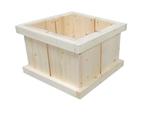 Plantenbak bouwpakket steigerhout, Vierkant, Nieuw, Hout, Tuin