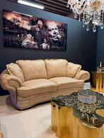 50% KORTING OP ALLE ITALIAANSE BANKSTELLEN! NU EEN 3+2>>1295, Huis en Inrichting, Verzenden, Nieuw, Leer, Italiaans