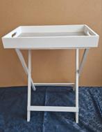 Houten butlertray met onderstel/bijzettafeltje, Huis en Inrichting, Tafels | Sidetables, 50 tot 100 cm, Ophalen of Verzenden, Zo goed als nieuw