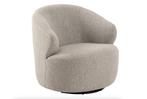 by fonQ Hug Draaibare Fauteuil Bouclé Greige | Van €549, nu, Byfonq, Byfonq, Nieuw, 75 tot 100 cm