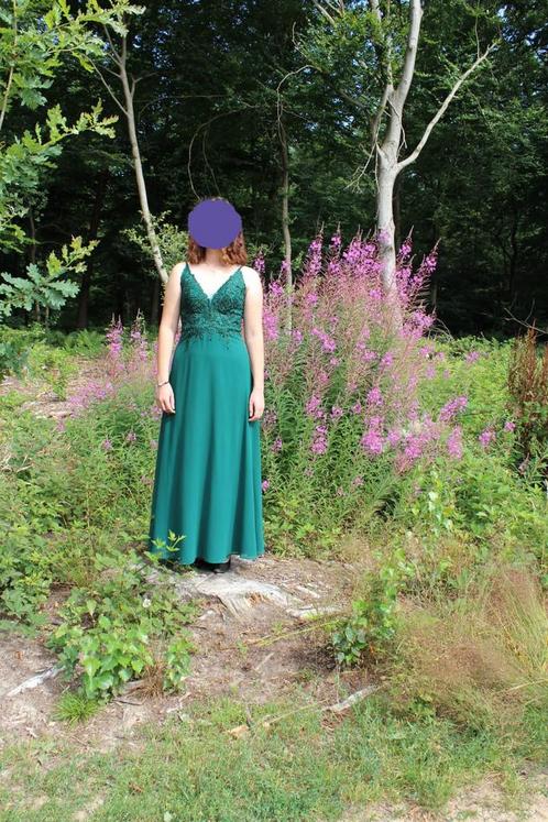 Gala jurk te koop, Kleding | Dames, Gelegenheidskleding, Zo goed als nieuw, Galajurk, Maat 38/40 (M), Groen, Ophalen