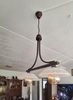 Complete set lampen (Griekse stel)+schemerlamp met leeslamp, Huis en Inrichting, Ophalen of Verzenden, Zo goed als nieuw, Glas