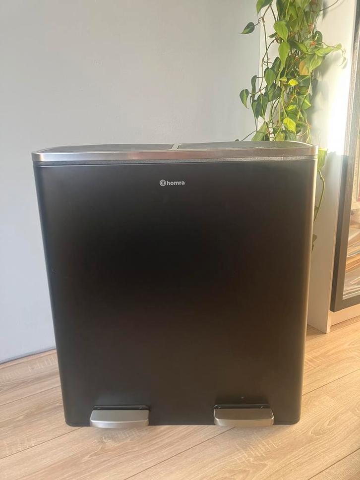 Homra duo prullenbak 2x 30 liter ongebruikt, Huis en Inrichting, Woonaccessoires | Prullenbakken, Zo goed als nieuw, 50 tot 75 cm