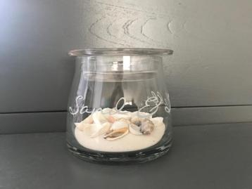 RIVIERA MAISON - windlicht/ glazen kandelaar SEA SHELLS beschikbaar voor biedingen