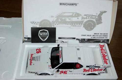1:18 BMW M1 RED LOBSTER #25 Minichamps in box WRH, Hobby en Vrije tijd, Modelauto's | 1:18, Zo goed als nieuw, Auto, MiniChamps