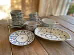 Divers los blauw wit servies Jager en Indisch blau Saks., Ophalen