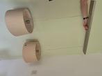 Plafondlamp hanglamp pendel 2x lampenkappen, Huis en Inrichting, Lampen | Hanglampen, Ophalen, Gebruikt, Metaal, Modern