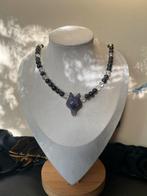 Shungiet shungite bergkristal amethist wolf hanger totem, Paars, Nieuw, Ophalen of Verzenden, Met edelsteen