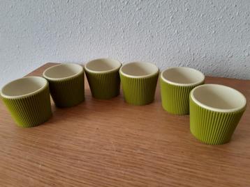 Set Eierdopjes 60s Melamine Groen beschikbaar voor biedingen