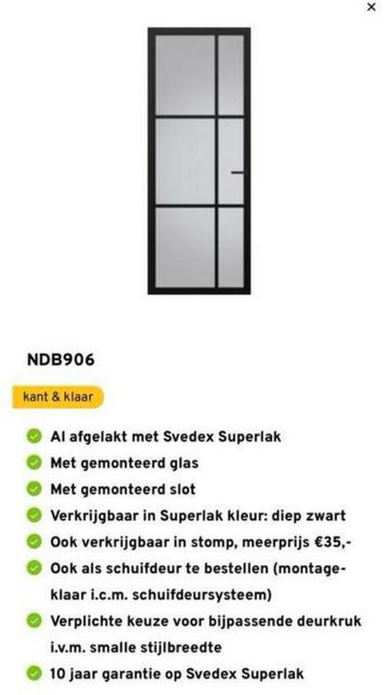 Binnendeur Svedex - GLOEDNIEUW! beschikbaar voor biedingen