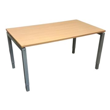 4-Poot Slingerbureau Zilvergrijs Beuken B-Keus B140 x D80 beschikbaar voor biedingen