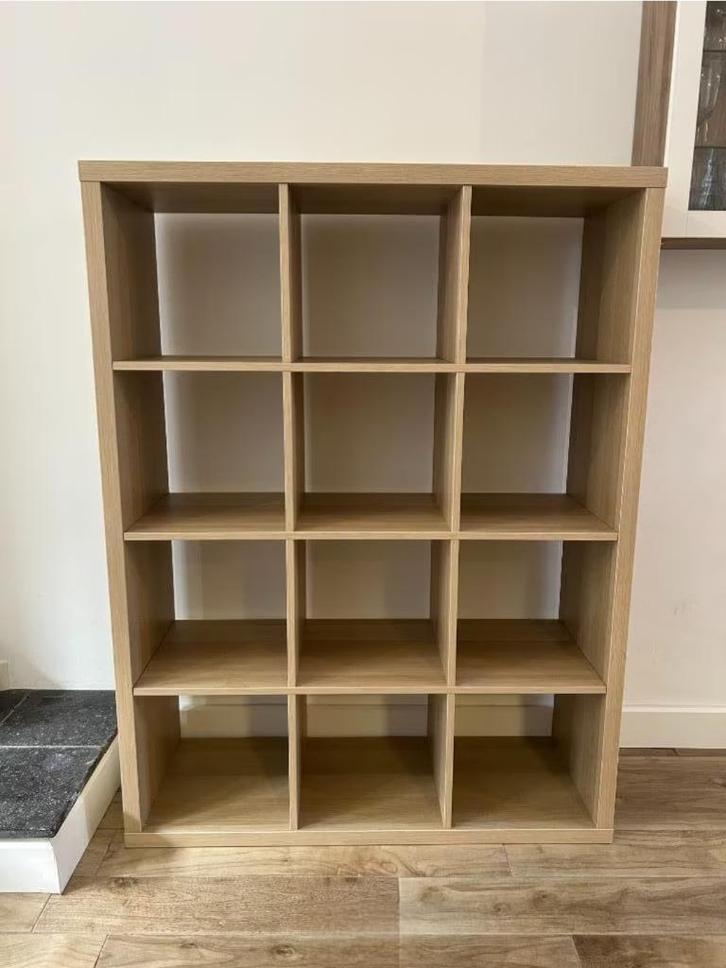 12 vaks Kallax open kast vakkenkast 4x3 bruin Ikea, Huis en Inrichting, Kasten | Ladekasten, Zo goed als nieuw, 100 tot 150 cm
