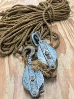 Stoer scheepstouw met katrollen, Watersport en Boten, Ophalen of Verzenden, Gebruikt, Overige typen