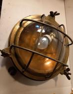 Brons met koper scheepslamp, Antiek en Kunst, Ophalen of Verzenden