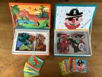 Janod Magneti book dinosaurussen en crazy faces, Ophalen of Verzenden, Zo goed als nieuw, Puzzelen