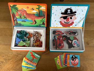 Janod Magneti book dinosaurussen en crazy faces beschikbaar voor biedingen
