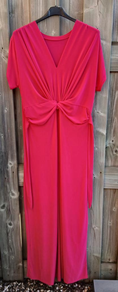 Zomerse lange jurk maat 46 kleur fuchsia, Kleding | Dames, Jurken, Nieuw, Maat 46/48 (XL) of groter, Roze, Onder de knie, Ophalen of Verzenden
