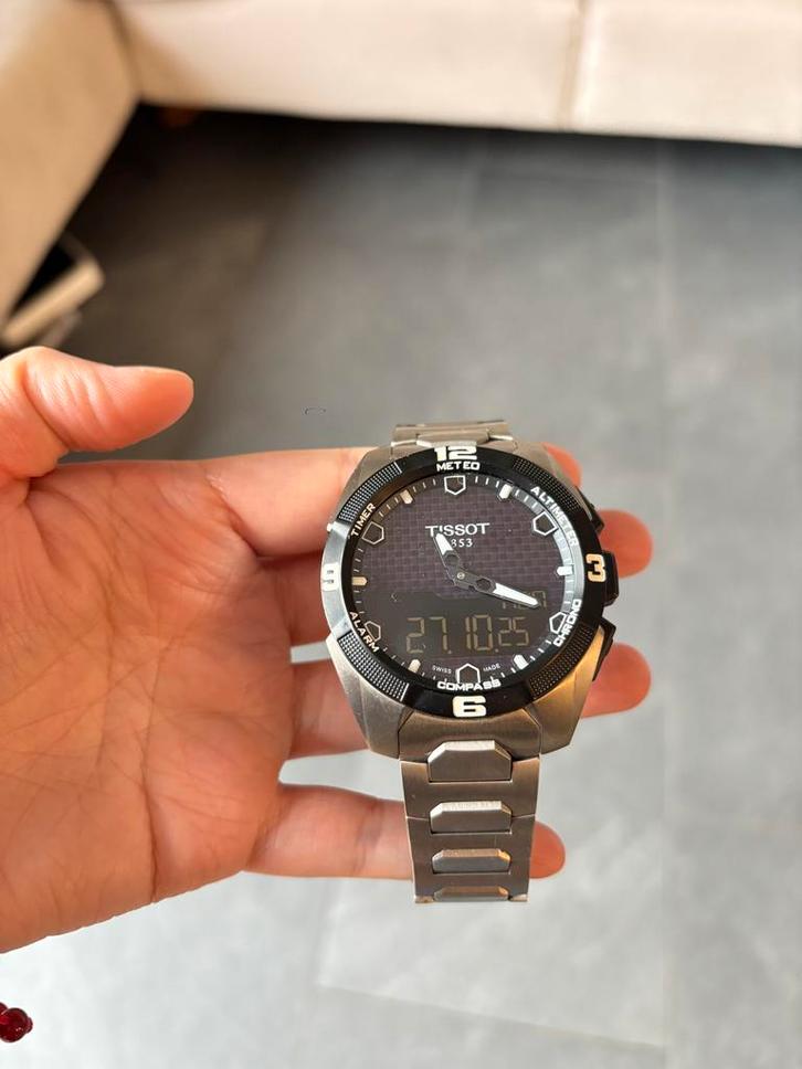 Tissot T-Touch Expert Solar Titanium - Zo Goed Als Nieuw, Sieraden, Tassen en Uiterlijk, Horloges | Heren, Zo goed als nieuw, Polshorloge