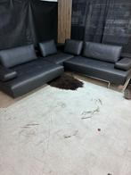 Rolf Benz Dono Hoekbank - Nieuw Leer - Zwart, Huis en Inrichting, Banken | Bankstellen, Ophalen, 250 tot 300 cm, Rolf benz, 100 tot 125 cm