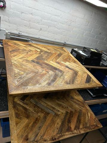 SET salontafels visgraatmotief (2 stuks inschuifbaar)  beschikbaar voor biedingen