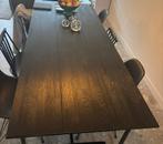 Eettafel zwart Woood 220x90cm, Huis en Inrichting, Tafels | Eettafels, Ophalen, Gebruikt
