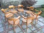 8 fraaie vintage horeca Thonet-stijl stoelen, Huis en Inrichting, Stoelen, Gebruikt, Bruin, Ophalen