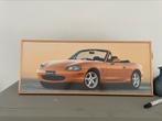 MX-5 NB mazda roadster miata 71cm x 29cm, Ophalen, Met lijst, Deurposter of groter, Rechthoekig Liggend
