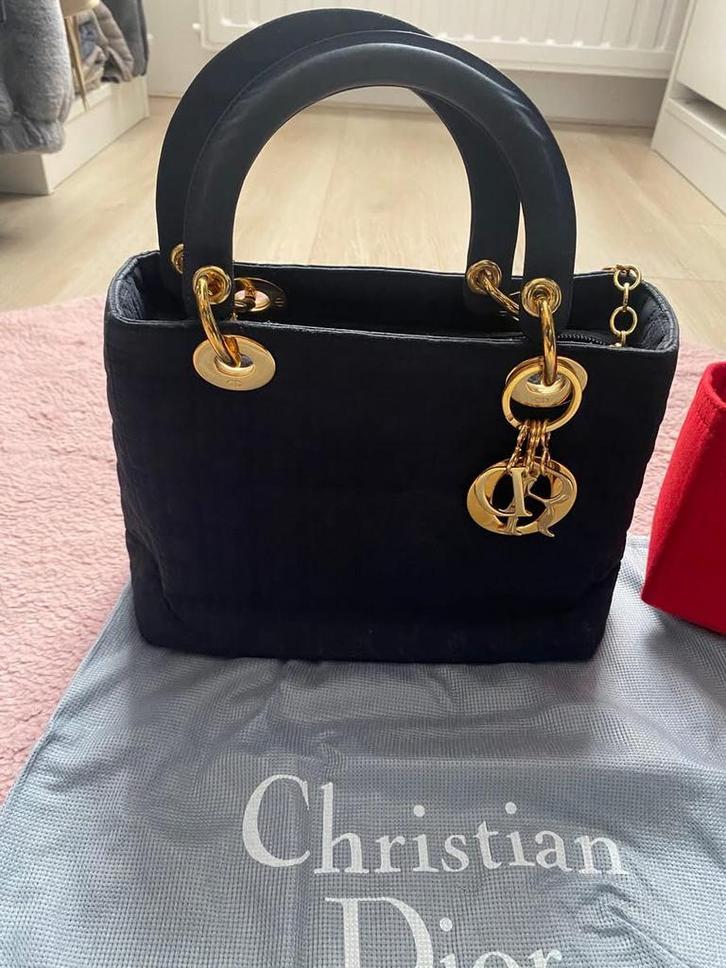 Originele Lady Dior, Sieraden, Tassen en Uiterlijk, Tassen | Damestassen, Zo goed als nieuw, Handtas, Ophalen