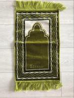 Gebedskleed islam namaaz kind kinderkleed kleed naam Hassen, Huis en Inrichting, Nieuw, Groen, Minder dan 50 cm, Rechthoekig