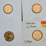2,5 pesos 1945 mexico, Verzenden, Goud