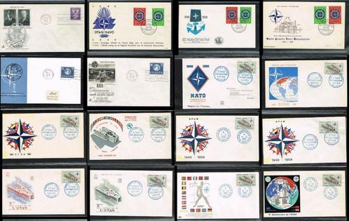 Uitzoeken FDC's Europa meelopers: NATO, Postzegels en Munten, Postzegels | Eerstedagenveloppen, Onbeschreven, Europa, Ophalen of Verzenden