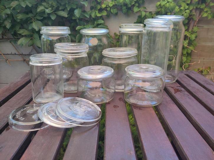 Weckpotten vintage 10 stuks, Huis en Inrichting, Keuken | Potten en Pannen, Gebruikt, Pot, Bus of Blik, Glas, Ophalen
