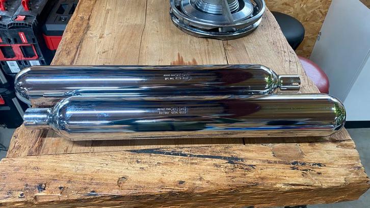 3x Originele standaard Touring uitlaat dempers, Motoren, Onderdelen | Harley-Davidson, Ophalen of Verzenden