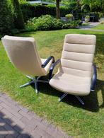 Set van 2 Artifort F141 fauteuils, Ophalen, Gebruikt, Leer, 75 tot 100 cm