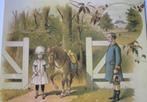 illustratie uit de jeugd van Wilhelmina - met haar paard, Verzamelen, Ansichtkaarten | Themakaarten, Overige thema's, Ongelopen