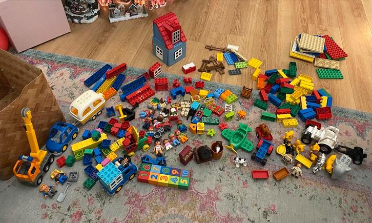 Grote partij Duplo - 4 kg, Kinderen en Baby's, Speelgoed | Duplo en Lego, Gebruikt, Duplo, Losse stenen, Ophalen of Verzenden