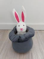 Knuffel muziekdoos Ikea leka cirkus konijn haas hoed L79, Kinderen en Baby's, Speelgoed | Knuffels en Pluche, Ophalen of Verzenden
