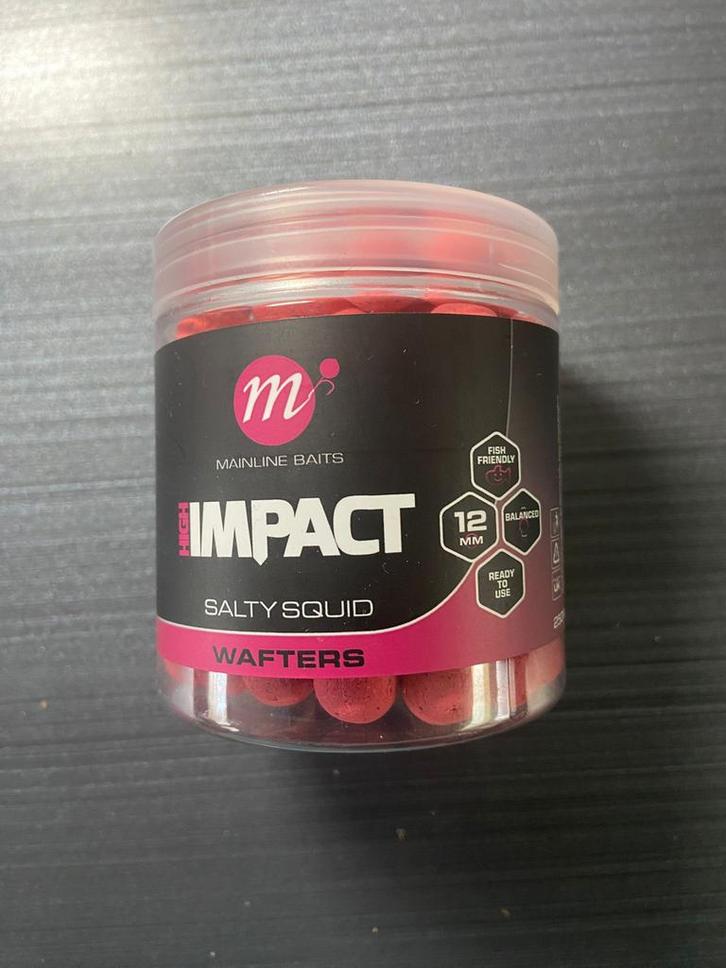 Mainline Baits Impact Salty Squid Wafters, Watersport en Boten, Hengelsport | Karpervissen, Nieuw, Overige typen, Ophalen of Verzenden