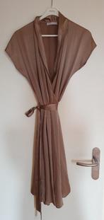 Jurk, Stefanel, goudkleur, zijden, maat 36, Overige kleuren, Ophalen of Verzenden, Zo goed als nieuw, Maat 36 (S)