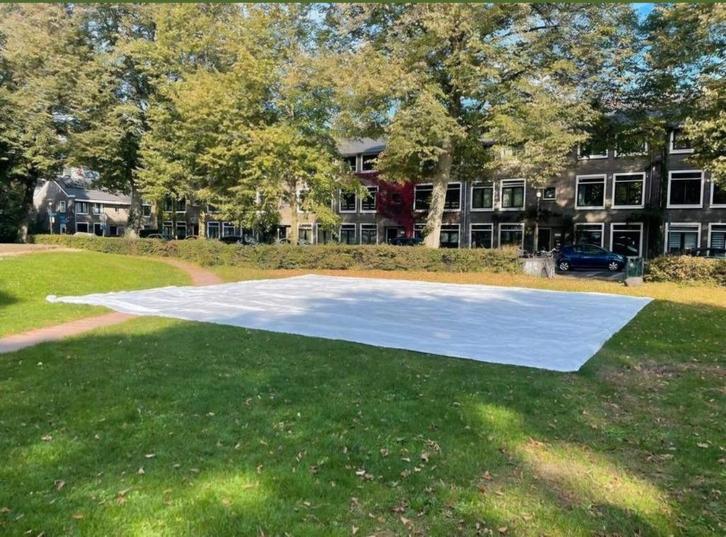 Groot (dek) zeil met ogen 10x11,5 meter, Doe-het-zelf en Verbouw, Zeil en Folie, Zo goed als nieuw, Zeil, 15 m² of meer, Ophalen