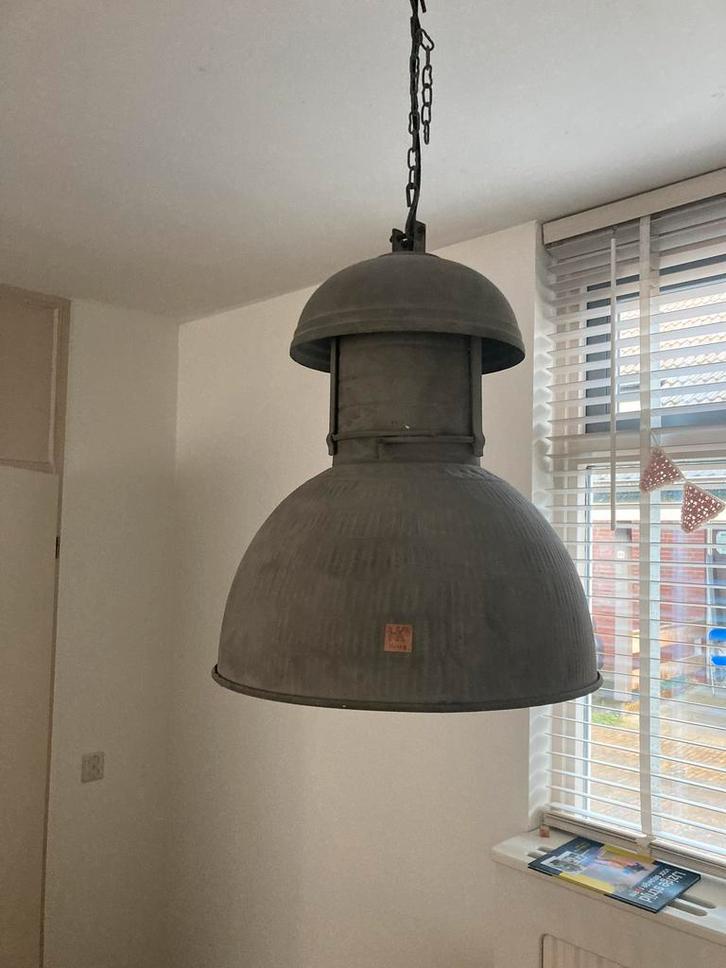 HK Living industriele hanglamp Warehouse L, Huis en Inrichting, Lampen | Hanglampen, Zo goed als nieuw, Minder dan 50 cm, Metaal