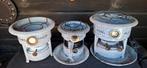 3 Vintage Haller Petroleumstellen - Grijs Gewolkt, Antiek en Kunst, Ophalen of Verzenden