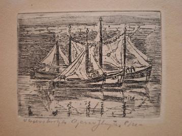 Ets van een zeilschip Gerard Sluijter beschikbaar voor biedingen