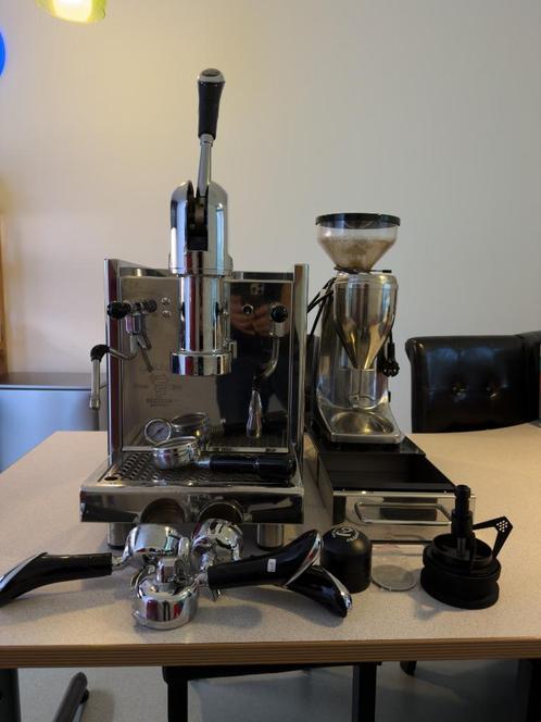 Complete espresso-setup voor de serieuze thuisbarista, Witgoed en Apparatuur, Koffiezetapparaten, Gebruikt, Koffiebonen, Espresso apparaat