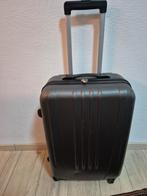 Zwarte Trolley met Uitschuifbare Handgreep, Wieltjes, Hard kunststof, Minder dan 50 cm, Ophalen of Verzenden