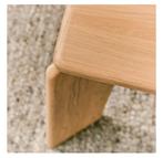 Soft Coffee Table 90cm Studio Henk nieuw, Ophalen, Eikenhout, Nieuw, 50 tot 100 cm