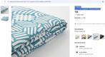Ikea LYCKSELE Hoes 2-zits slaapbank, Tutstad veelkleurig., Ophalen, Nieuw