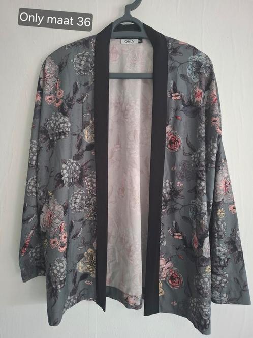 Only kimono jasjemaat 36, Kleding | Dames, Jasjes, Kostuums en Pakken, Zo goed als nieuw, Maat 36 (S), Blauw, Ophalen of Verzenden